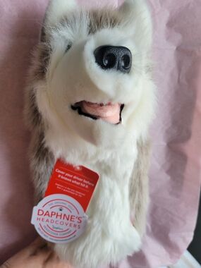 Daphne's Headcovers Plush Husky Golf Club Headcover